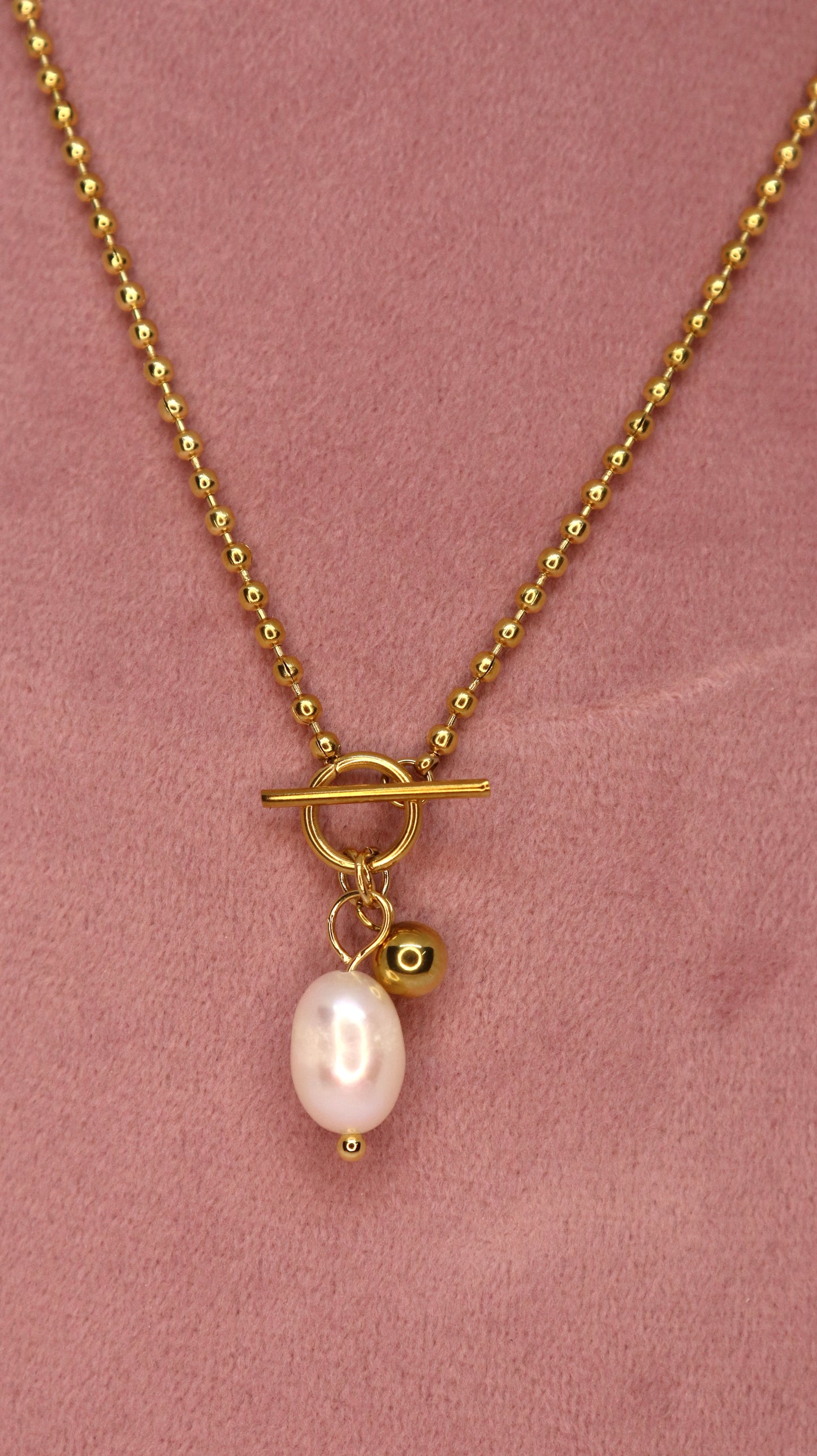 Luna Pearl Drop Necklace
