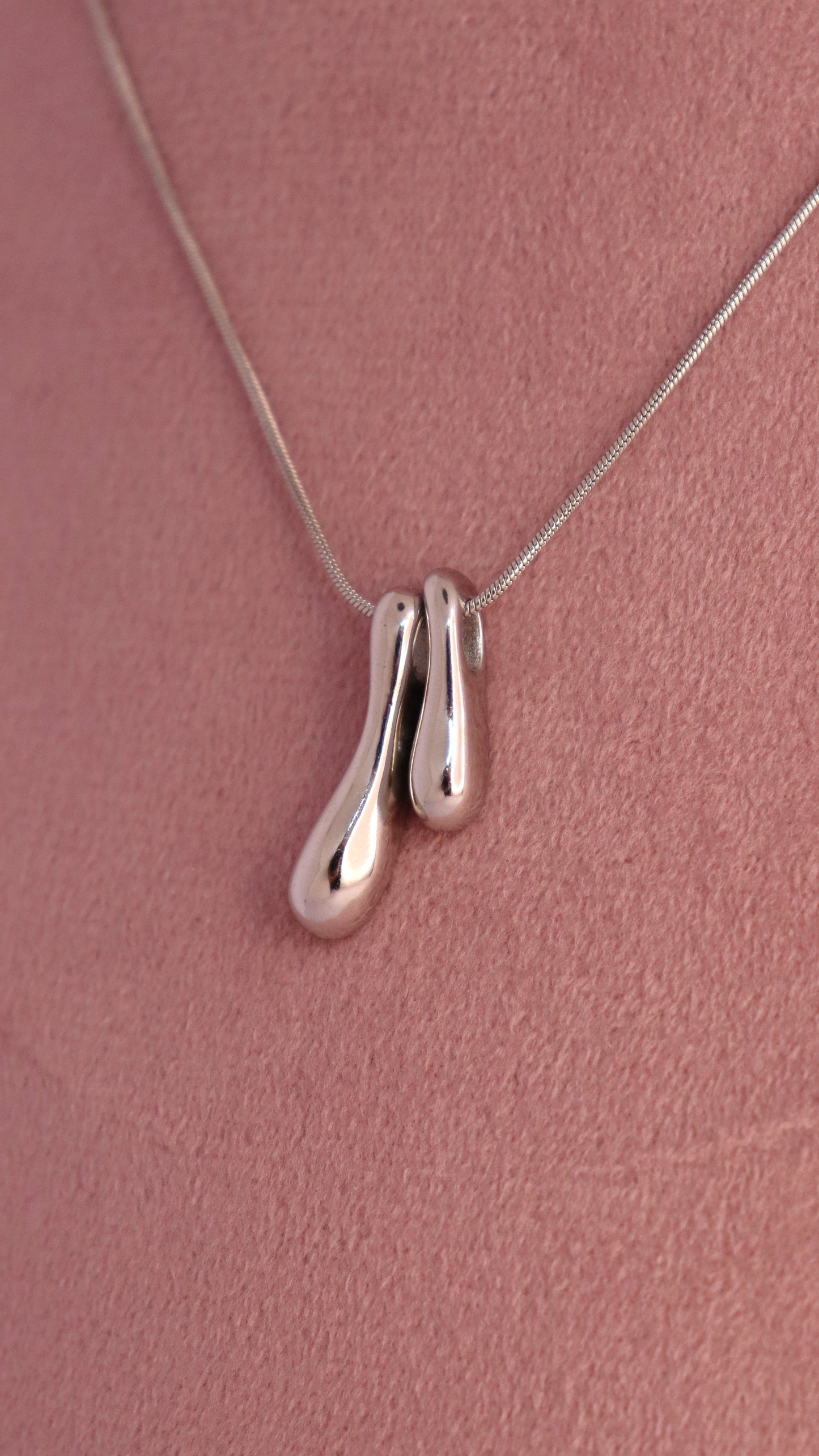 Melted Silver Necklace