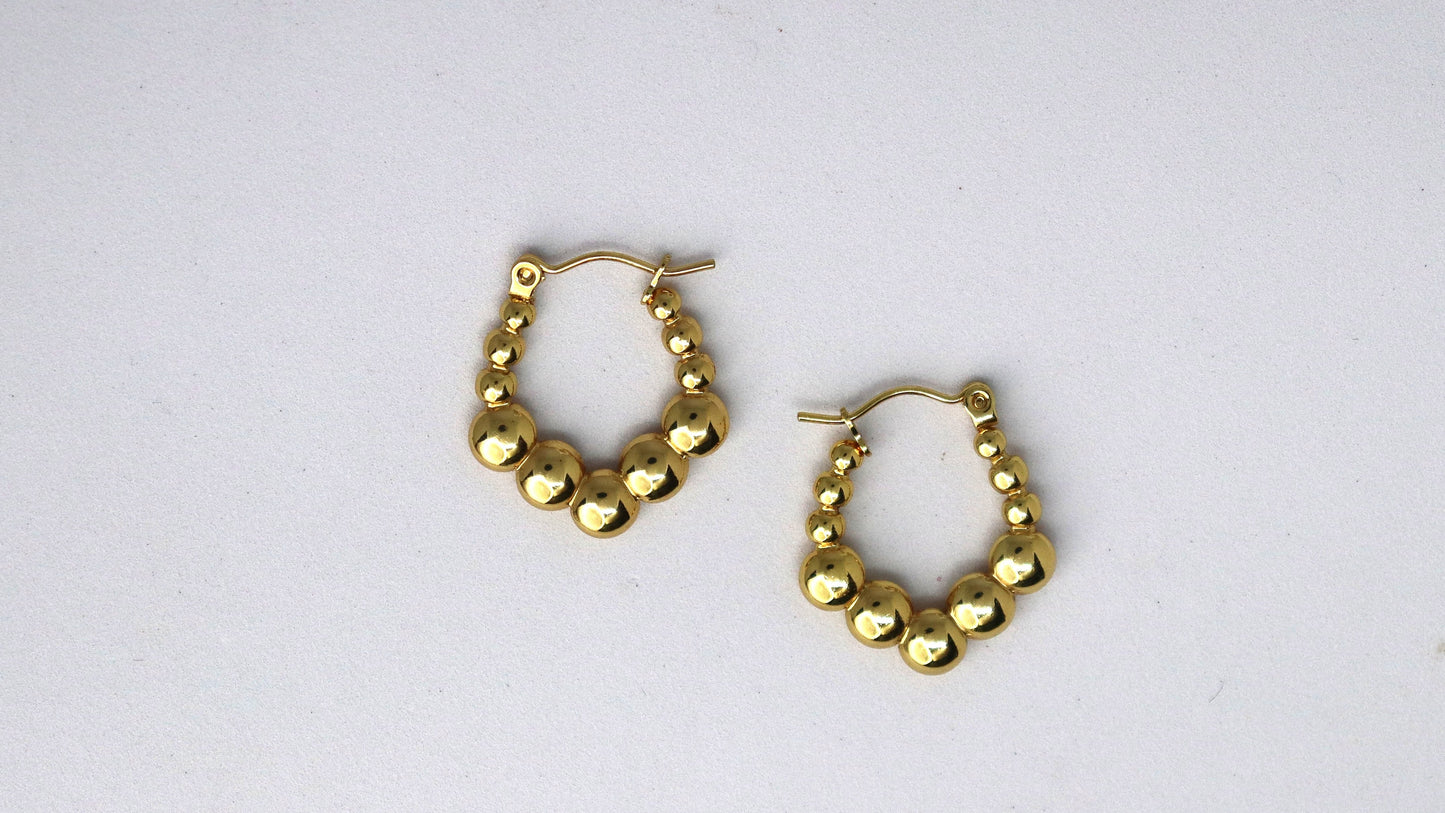 Golden Orbis Earring