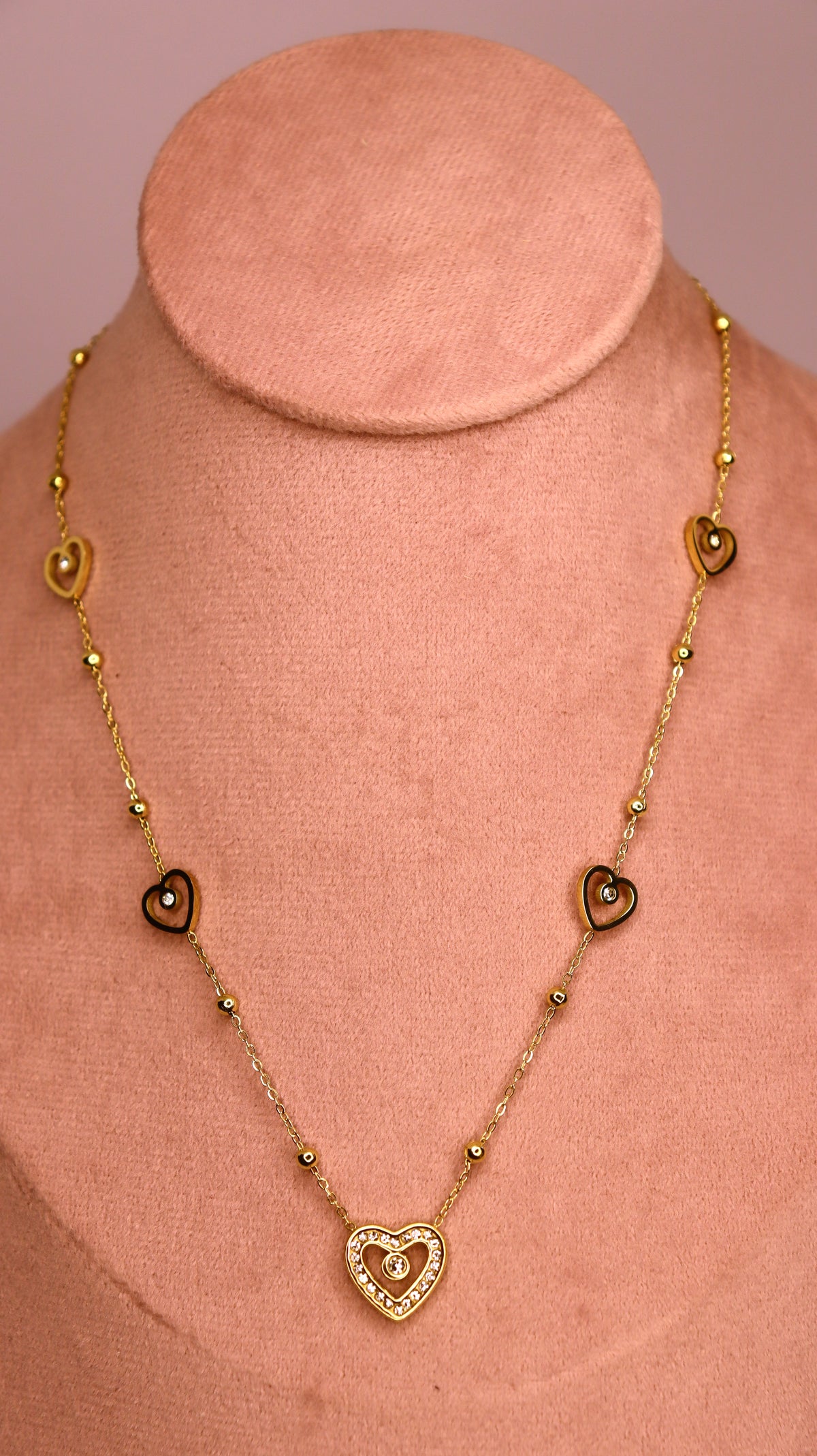 Forever Hearts Necklace Stack (Set of 2 Necklaces)