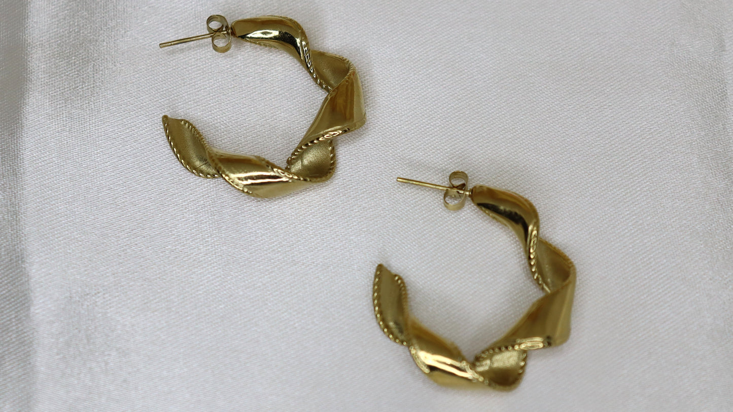 Aurelia Twist Hoops