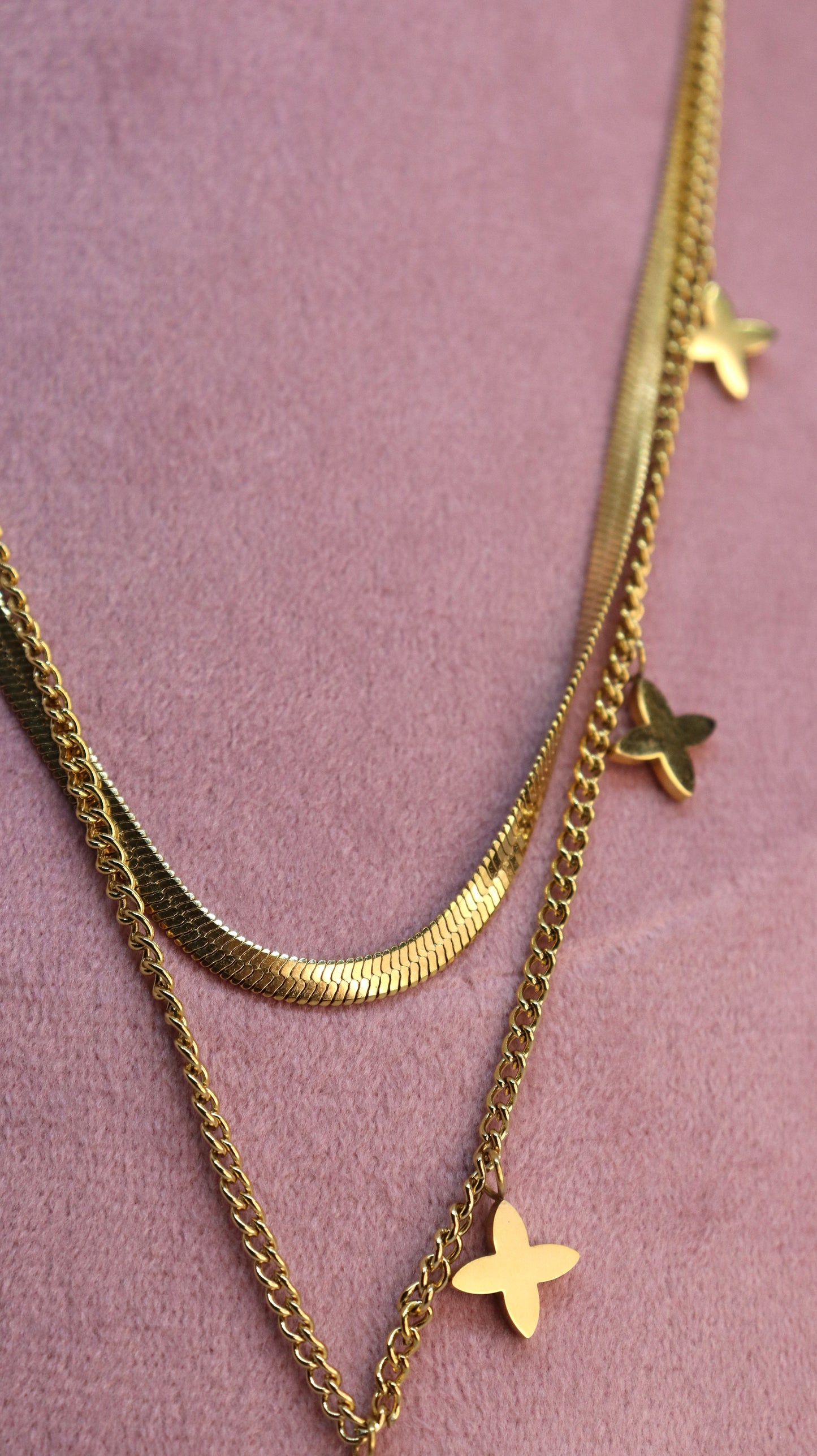 Butterfly Layered Necklace