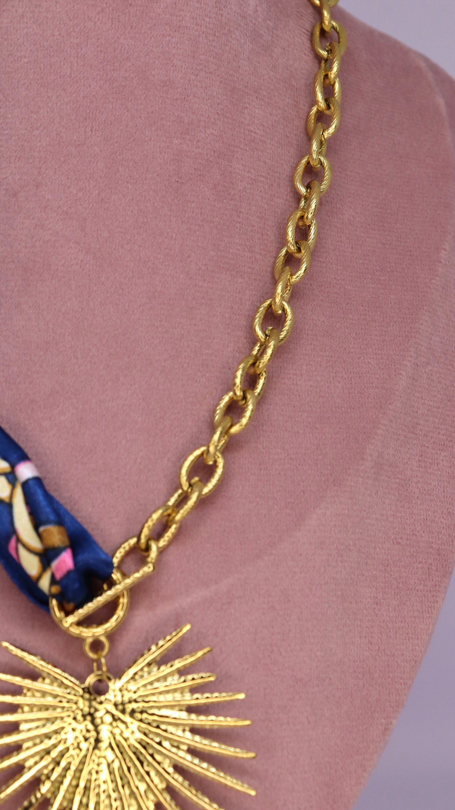 Sunburst Scarf Necklace