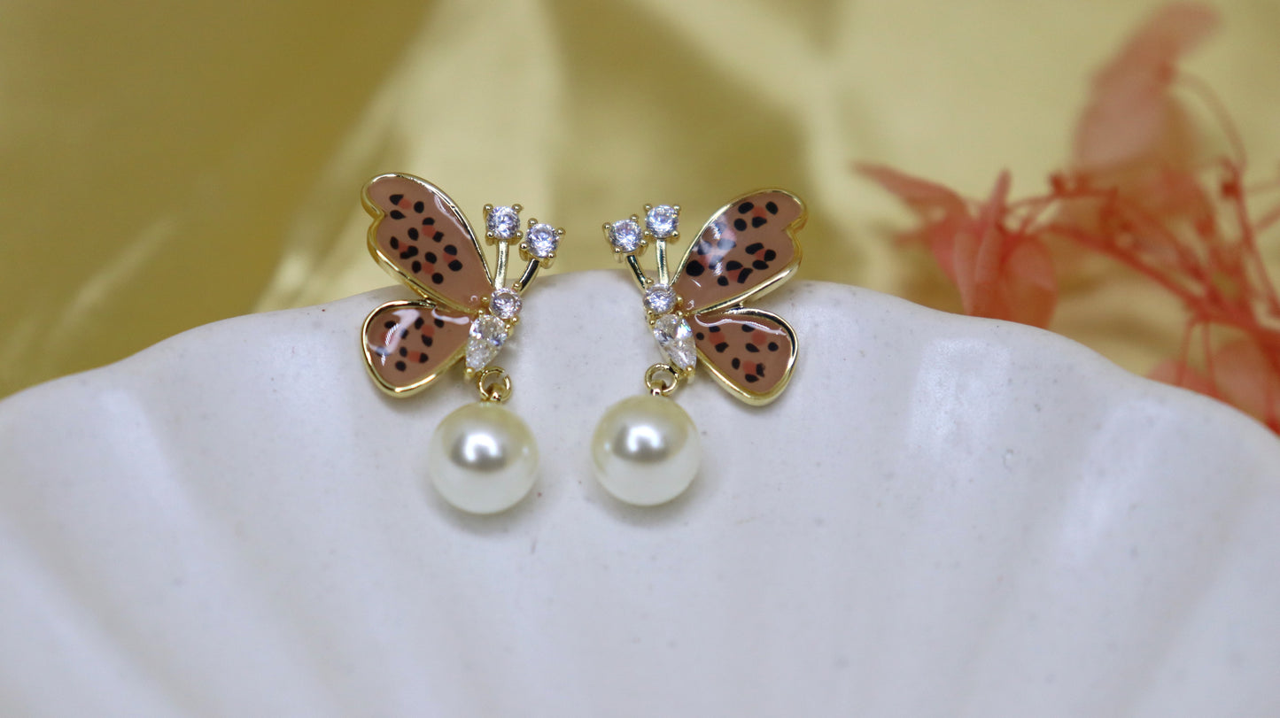 Butterfly Enamel Earring