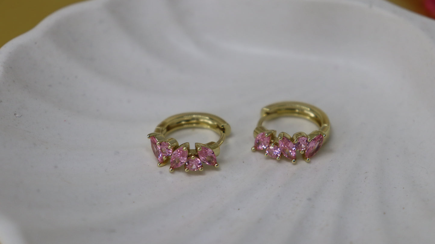 Pink Stone Earring