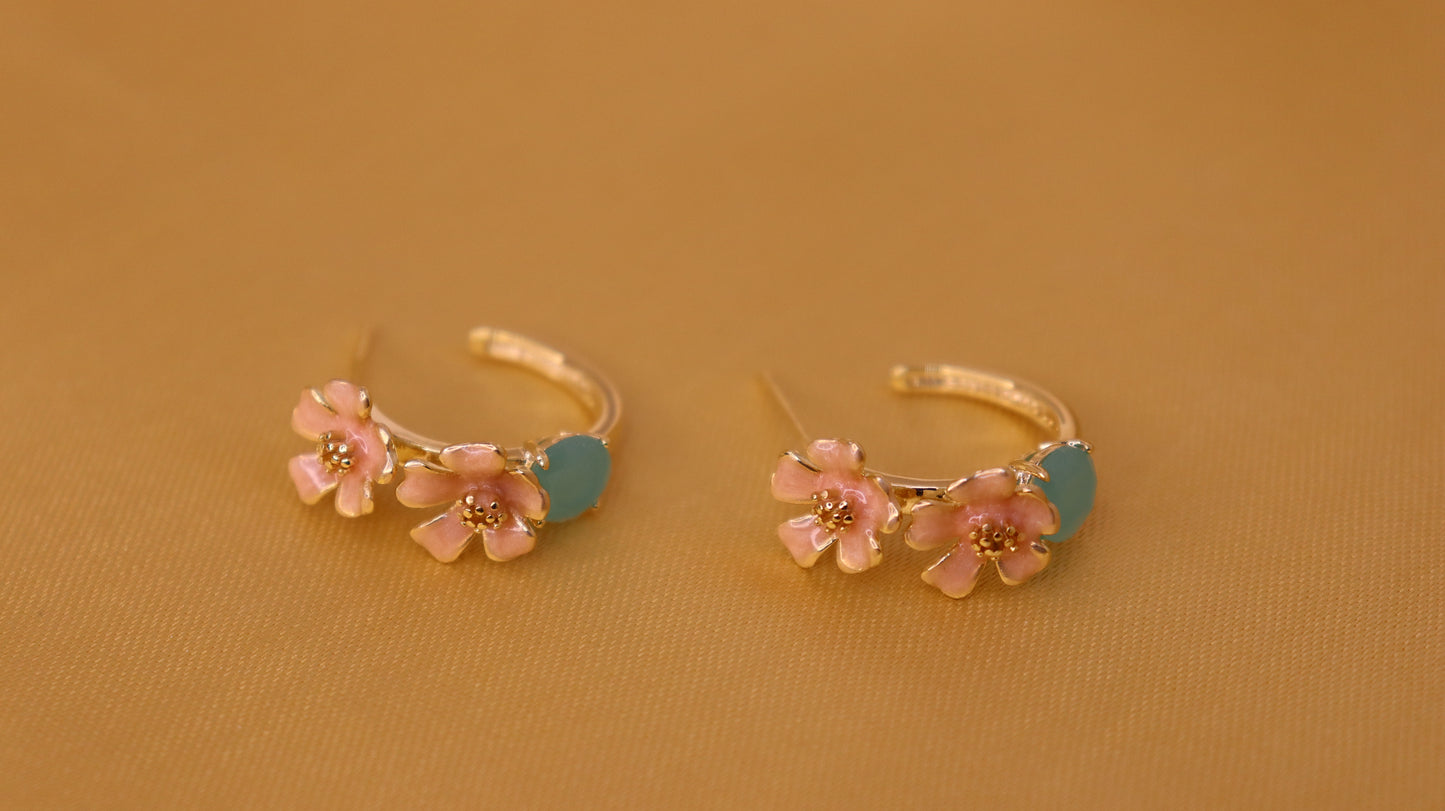 Blossom Enamel Earring