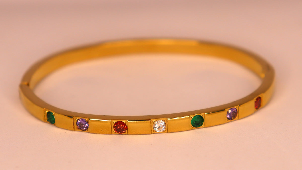 Rainbow Luxe Stack ( Set of 3 Bracelets )