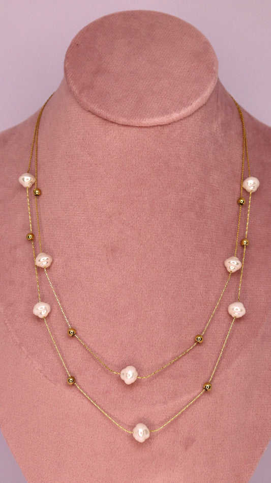 Pearl Cascade Necklace