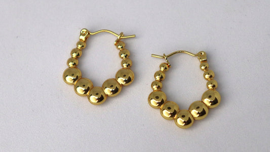 Golden Orbis Earring