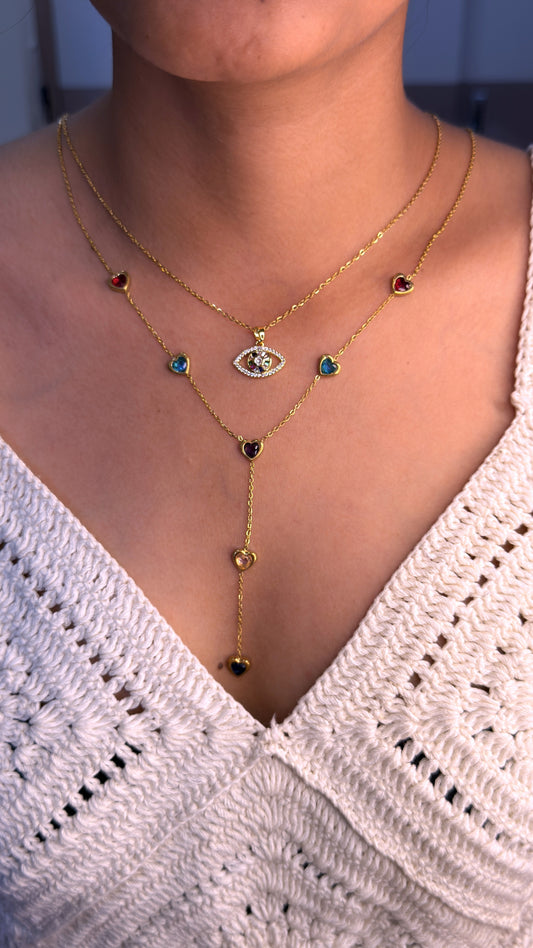 Mystic Heart Necklace Stack (Set of 2 Necklaces)