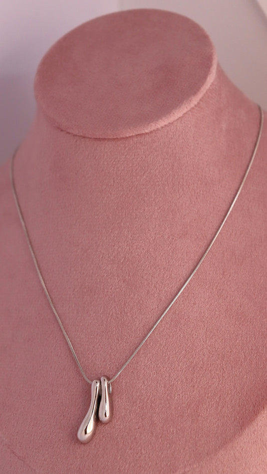 Melted Silver Necklace