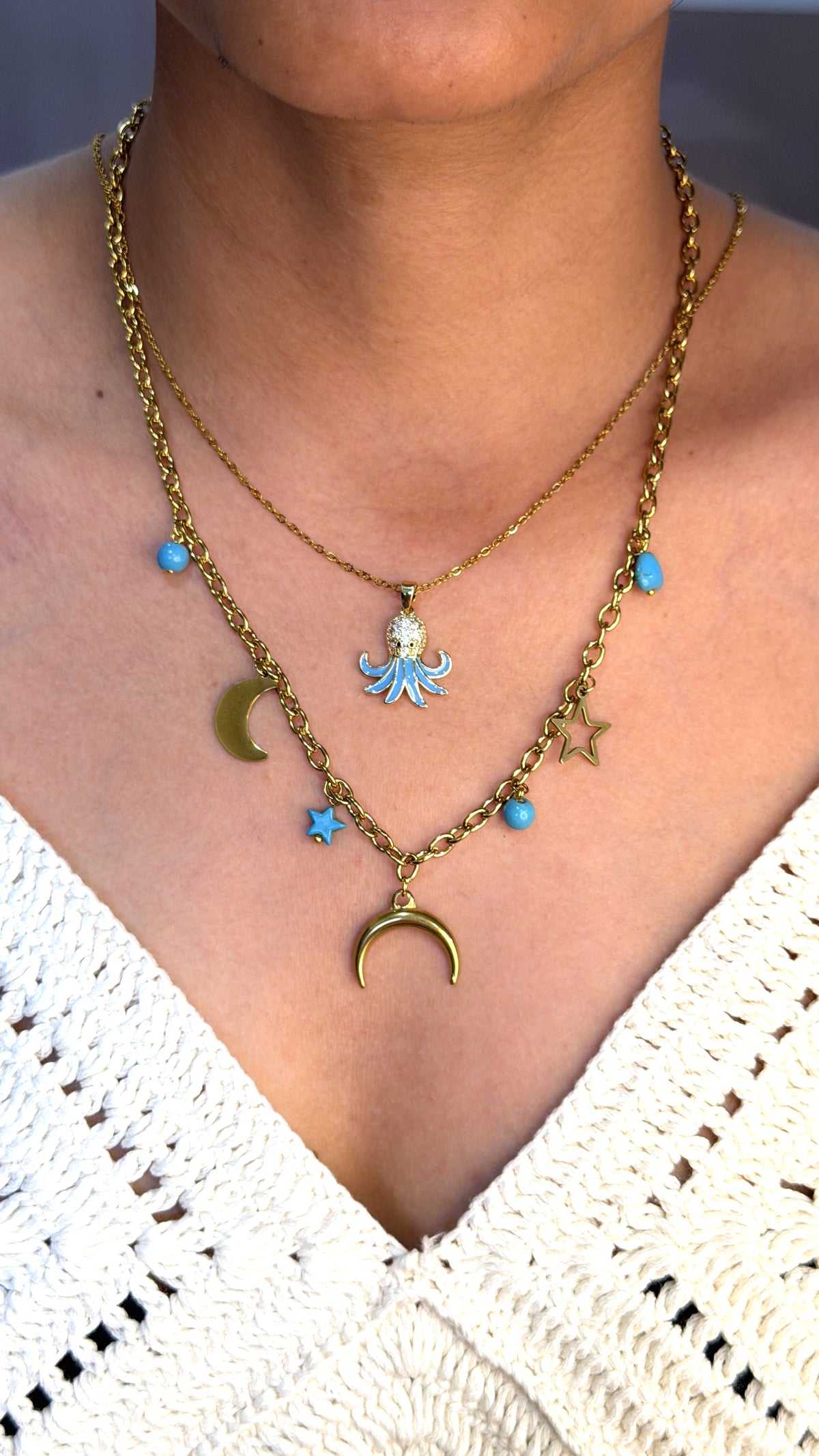 Starlit Sky Necklace Stack (Set of 2 Necklaces)