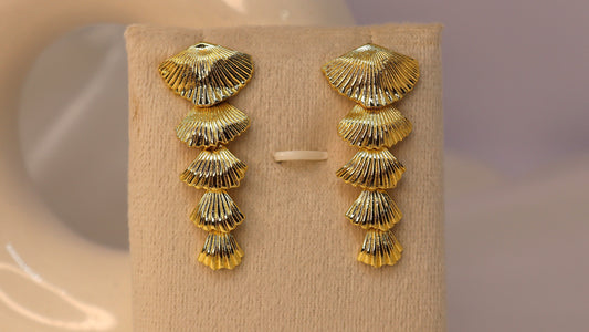 Golden Seashell Earring