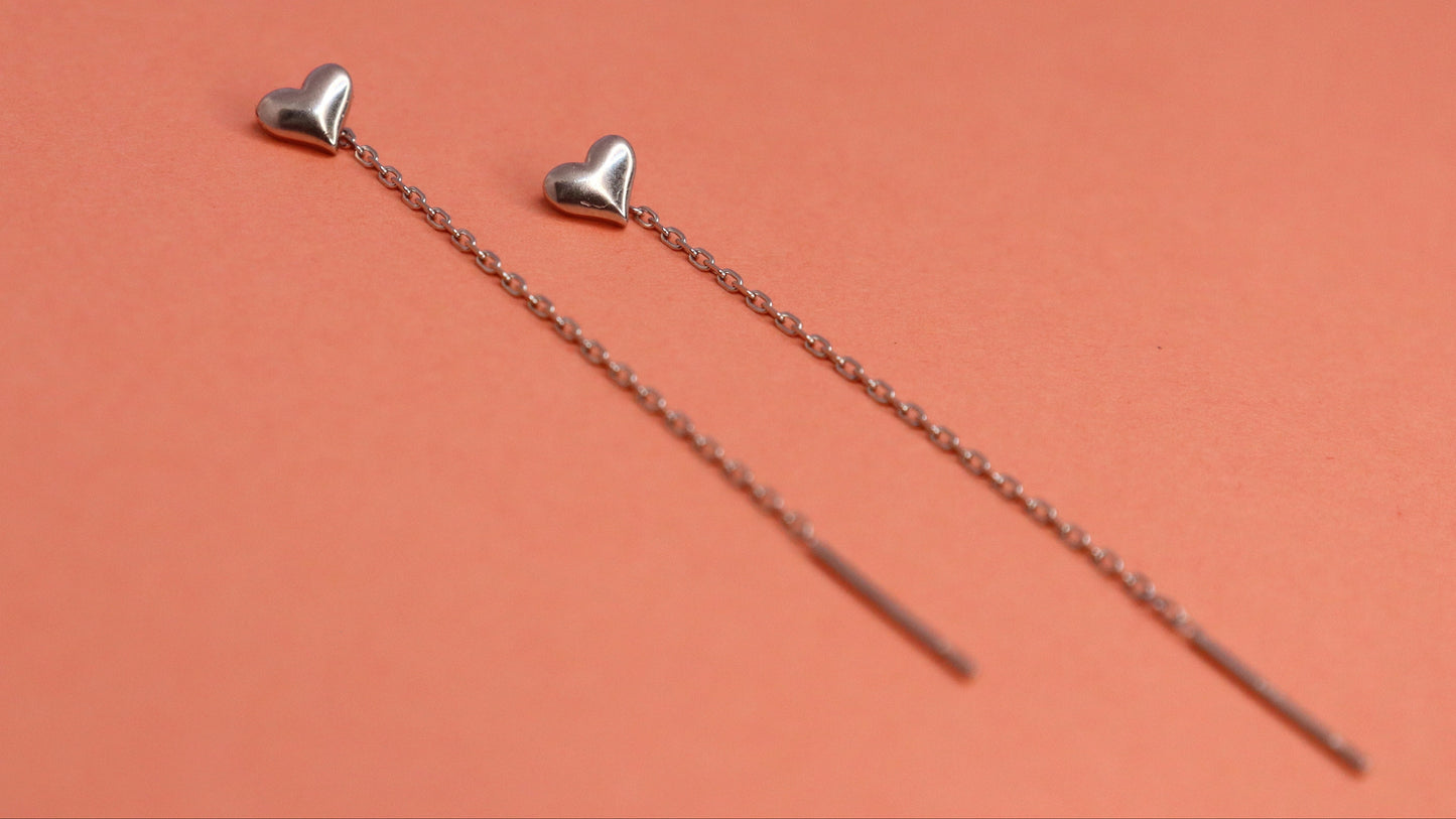 Silver Heart Earring