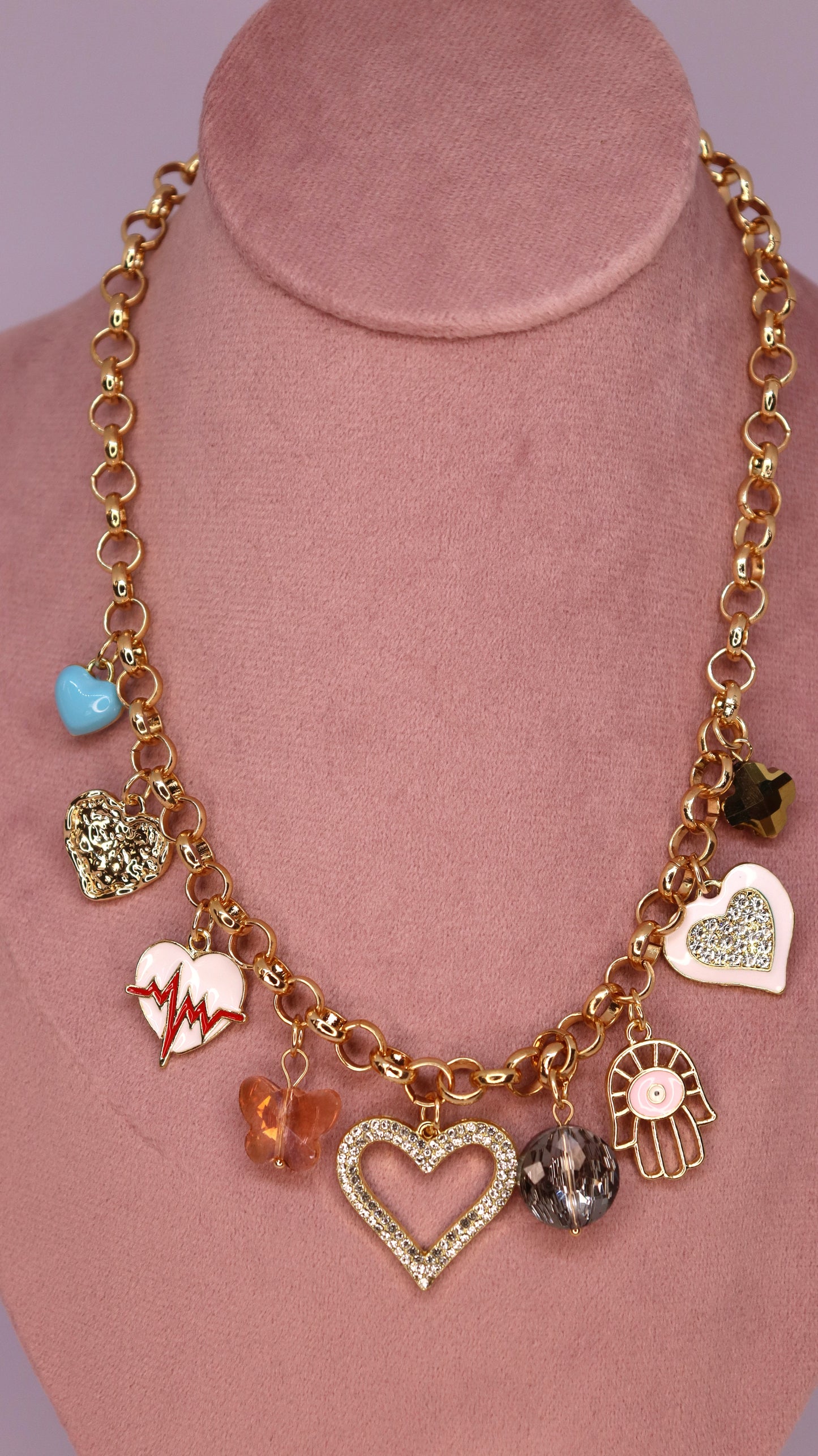 Heartbeats Charm Necklace