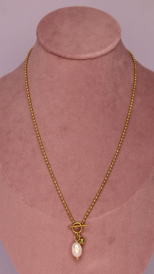 Luna Pearl Drop Necklace