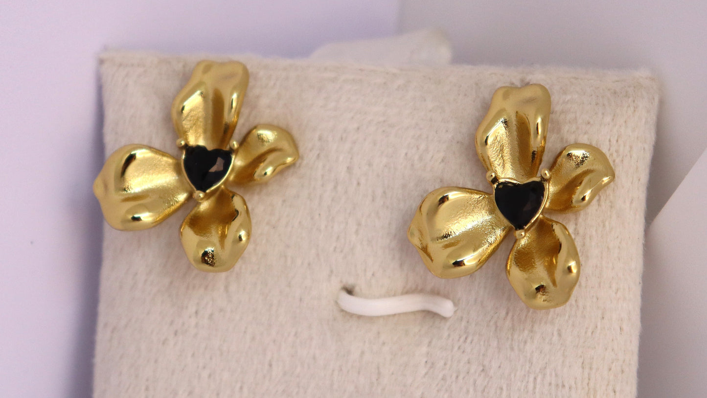 Noir Bloom Studs