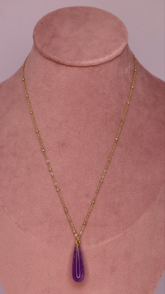 Royale Drop Stone Necklace