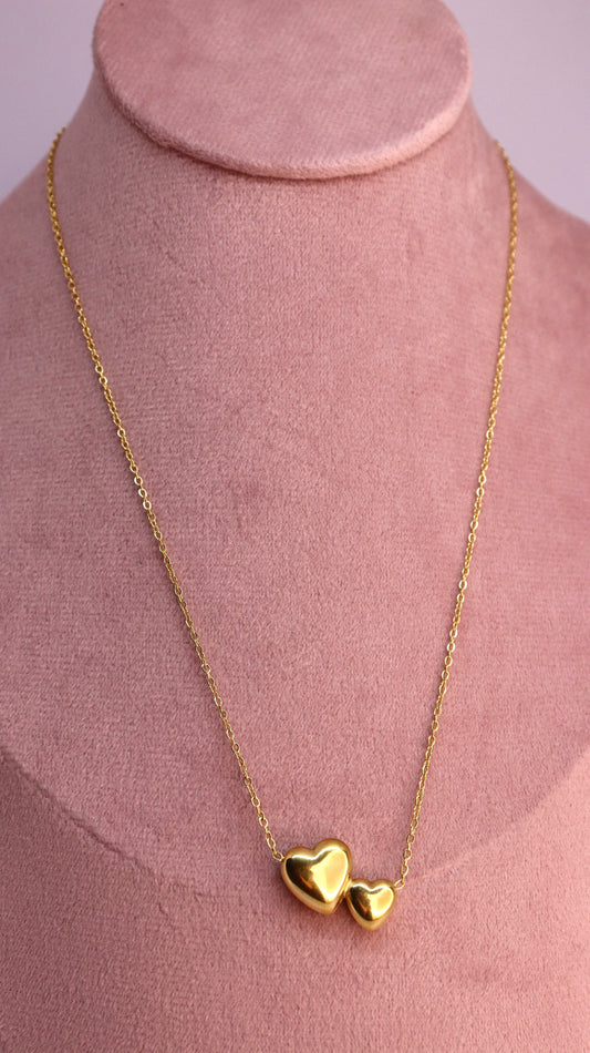 Twin Hearts Necklace
