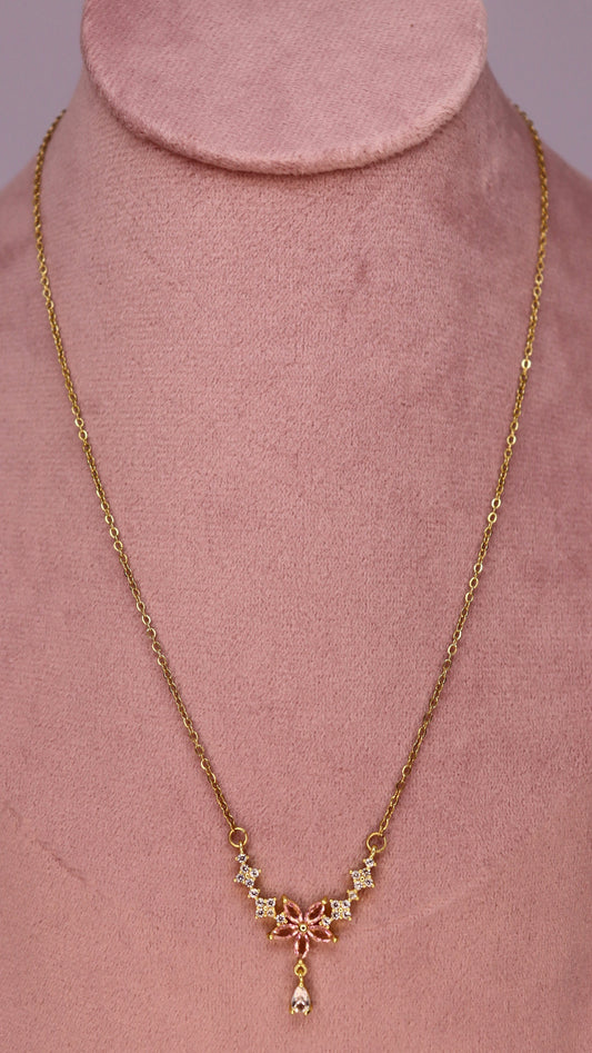 Pink Petal Grace Necklace
