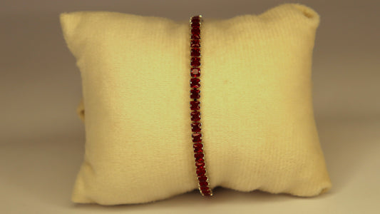 Velvet Ruby Tennis Bracelet