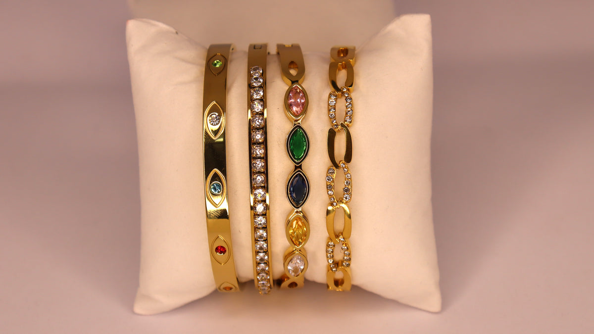 Royal Spectrum Stack ( Set of 4 Bracelets )