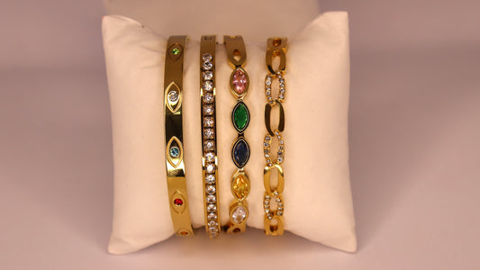 Royal Spectrum Stack ( Set of 4 Bracelets )
