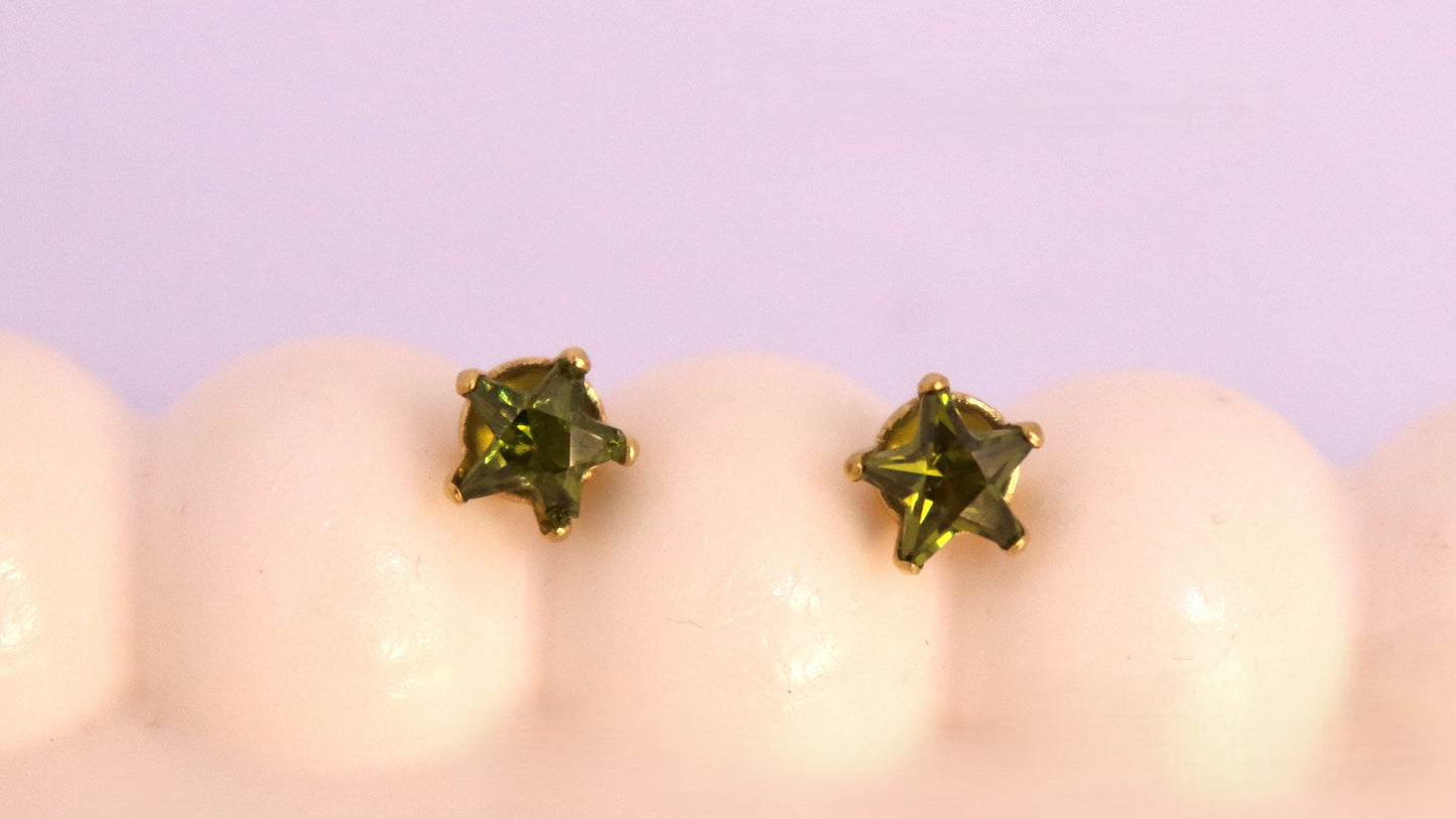 Olive Luxe Star Earring