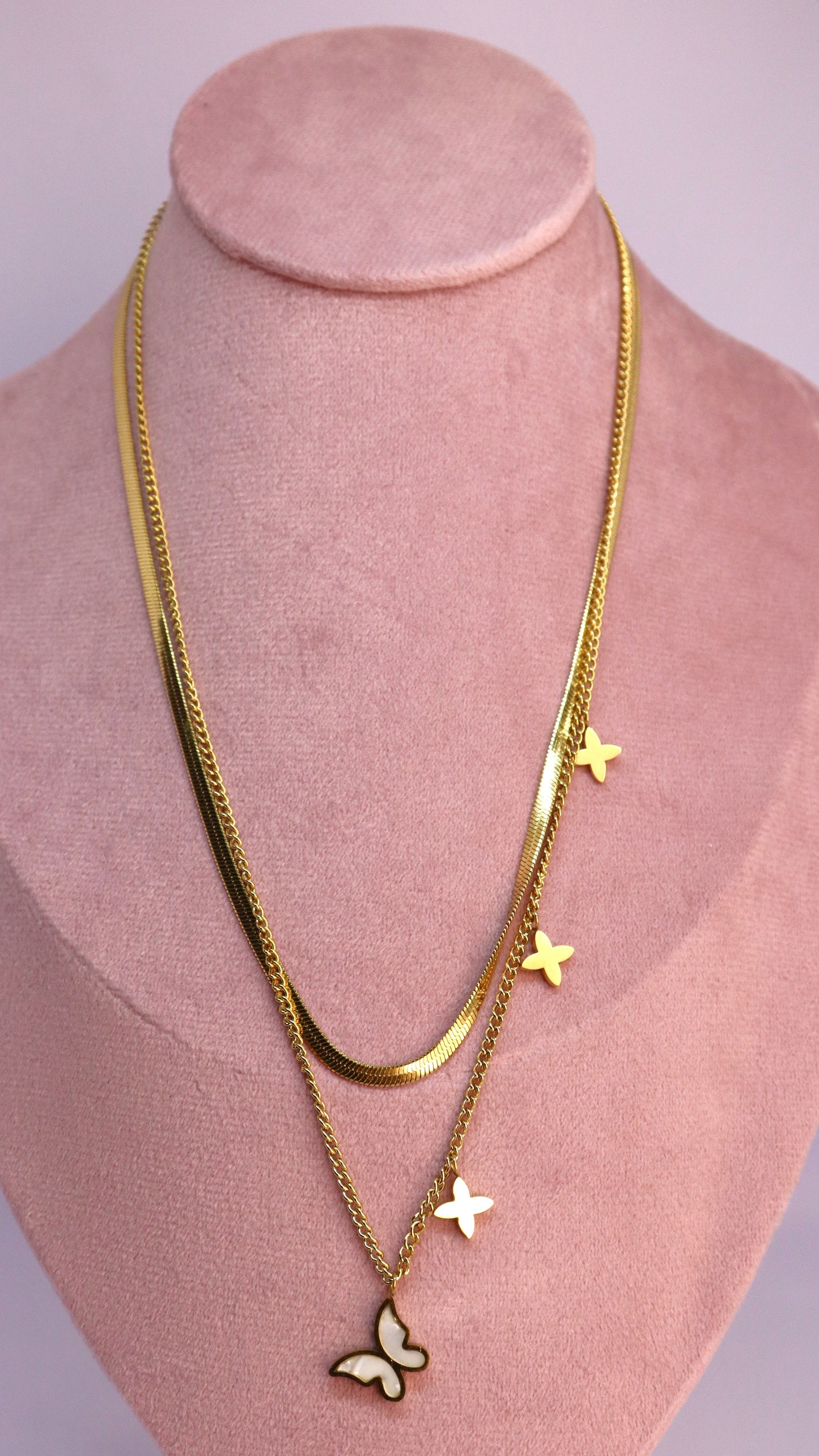 Butterfly Layered Necklace