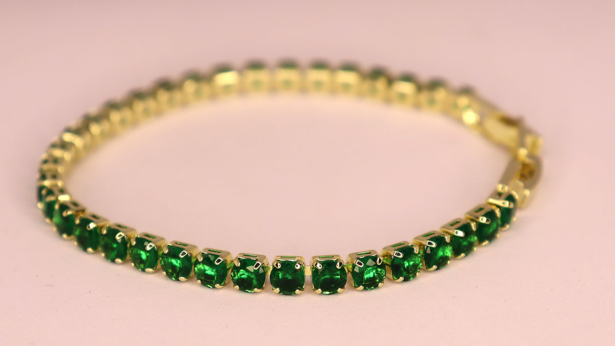 Verdant Glam Stack ( Set of 3 Bracelets )