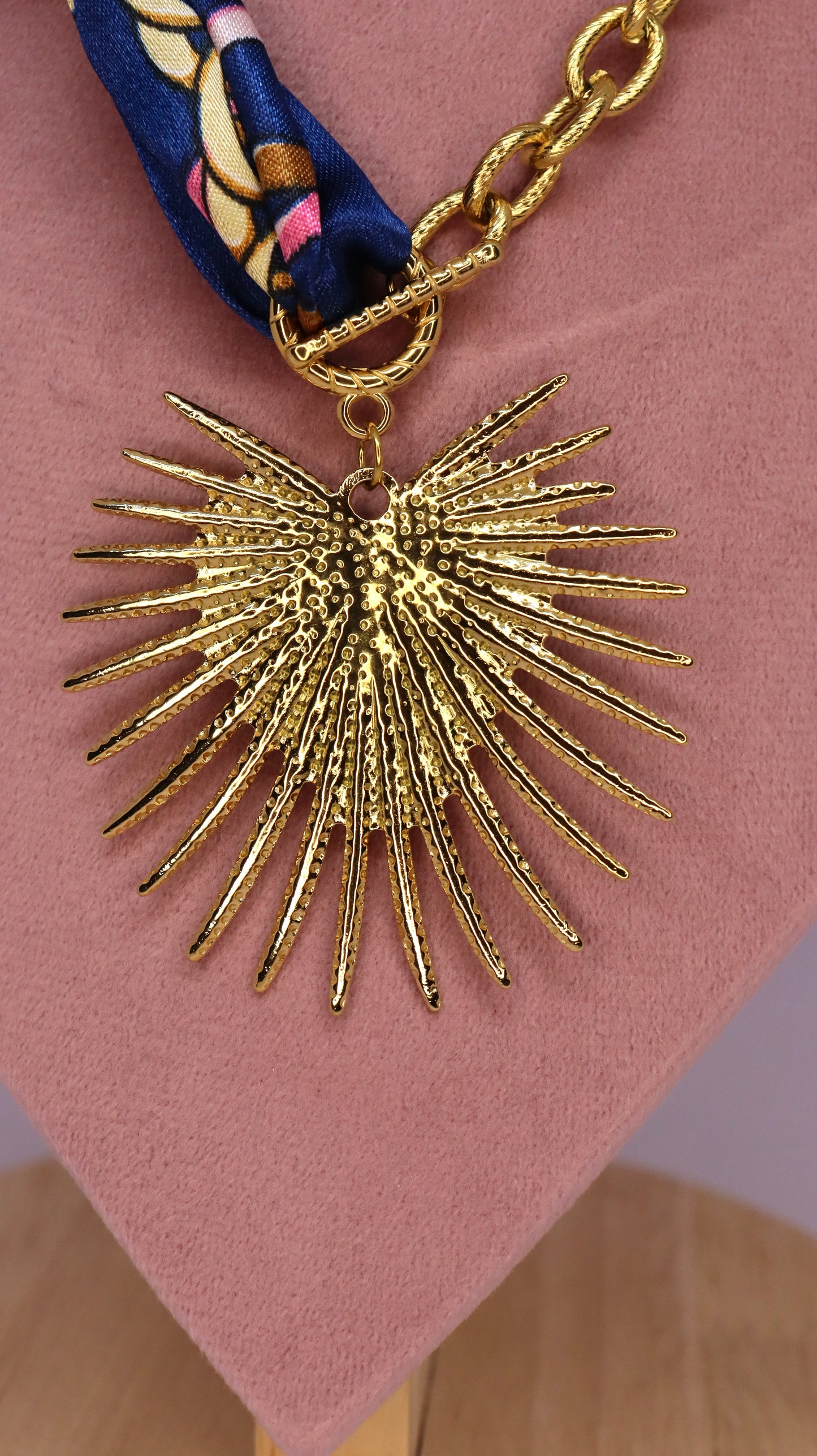 Sunburst Scarf Necklace