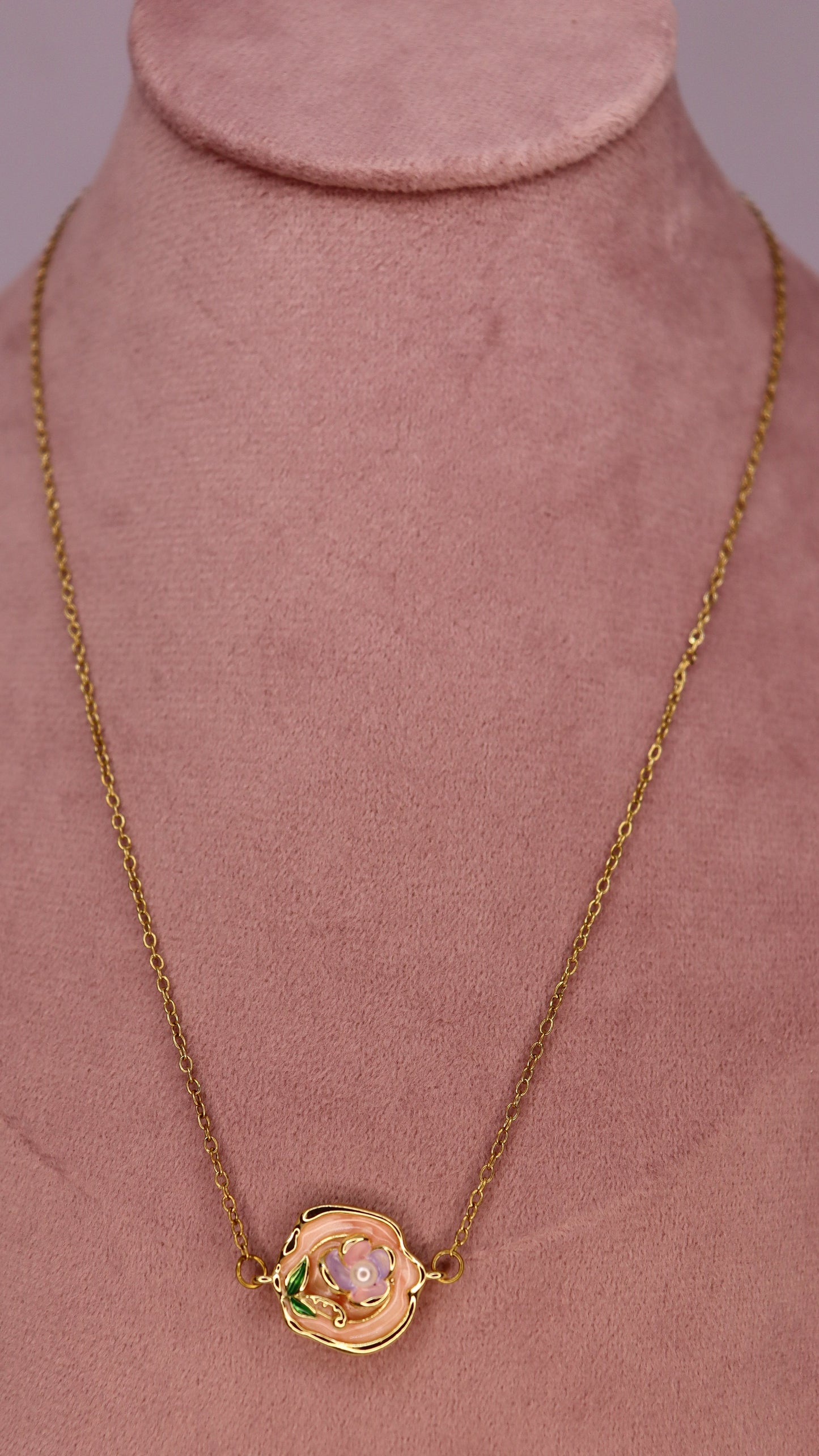 Blush Rose Pearl Necklace