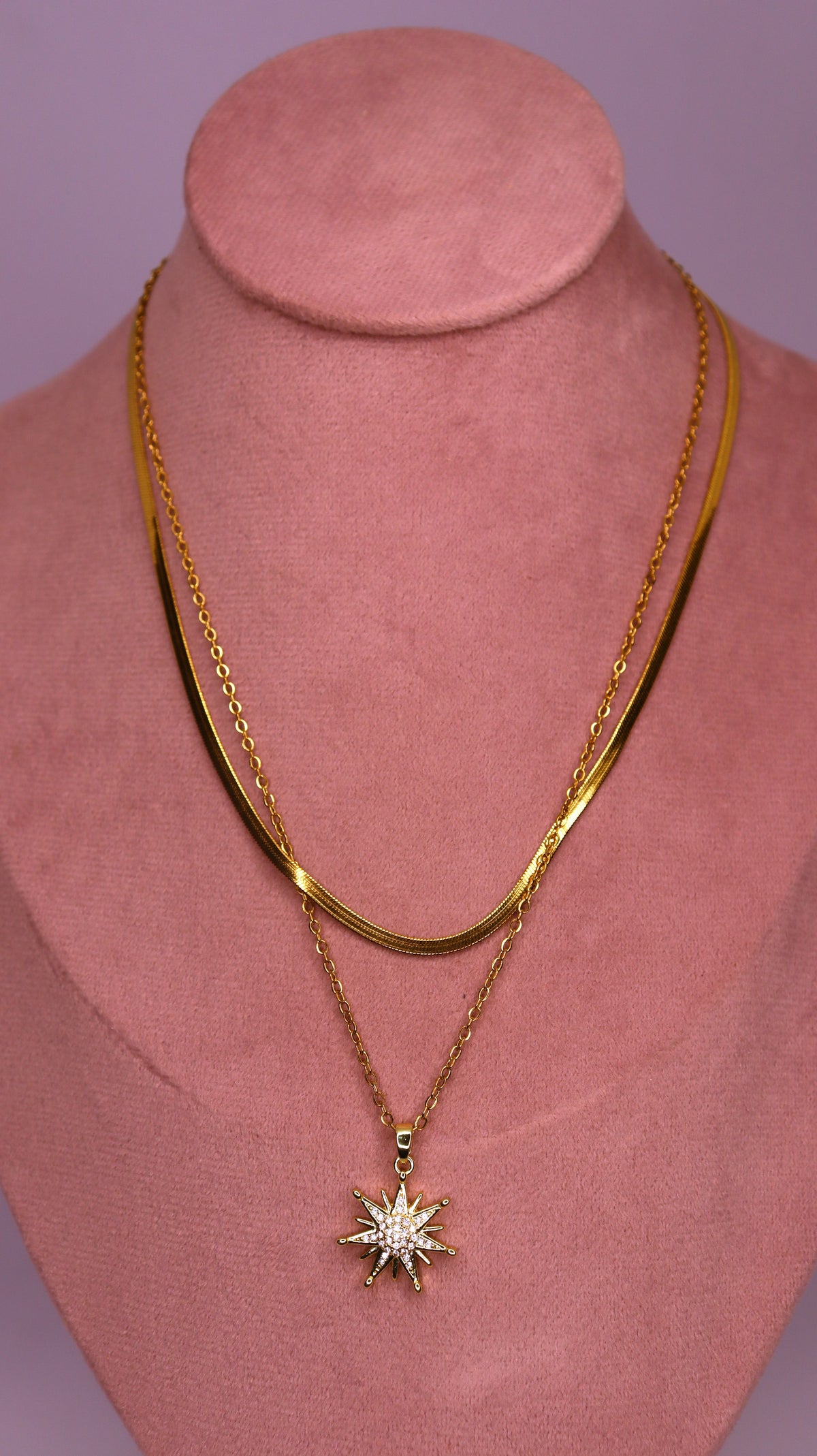 Evil Eye Glow Necklace Stack (Set of 2 Necklaces)