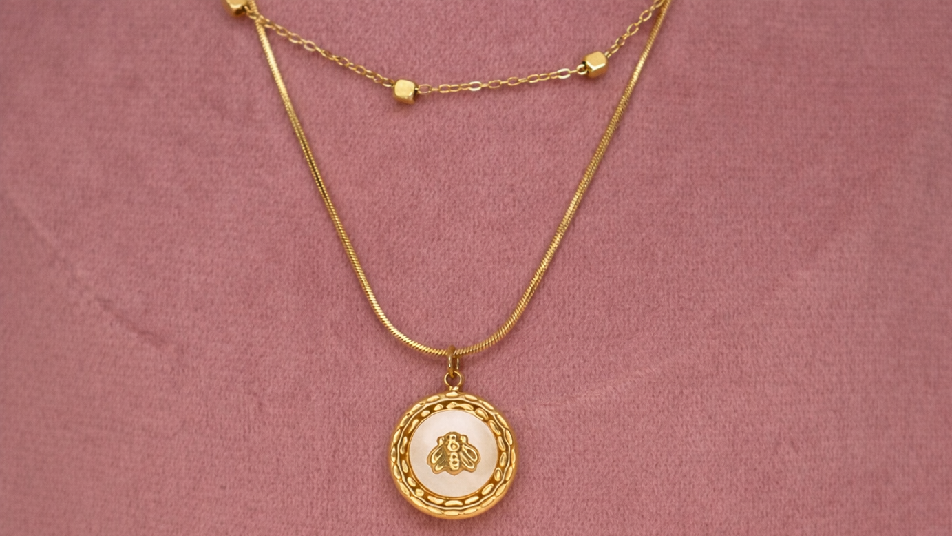 Golden Aura Layered Necklace