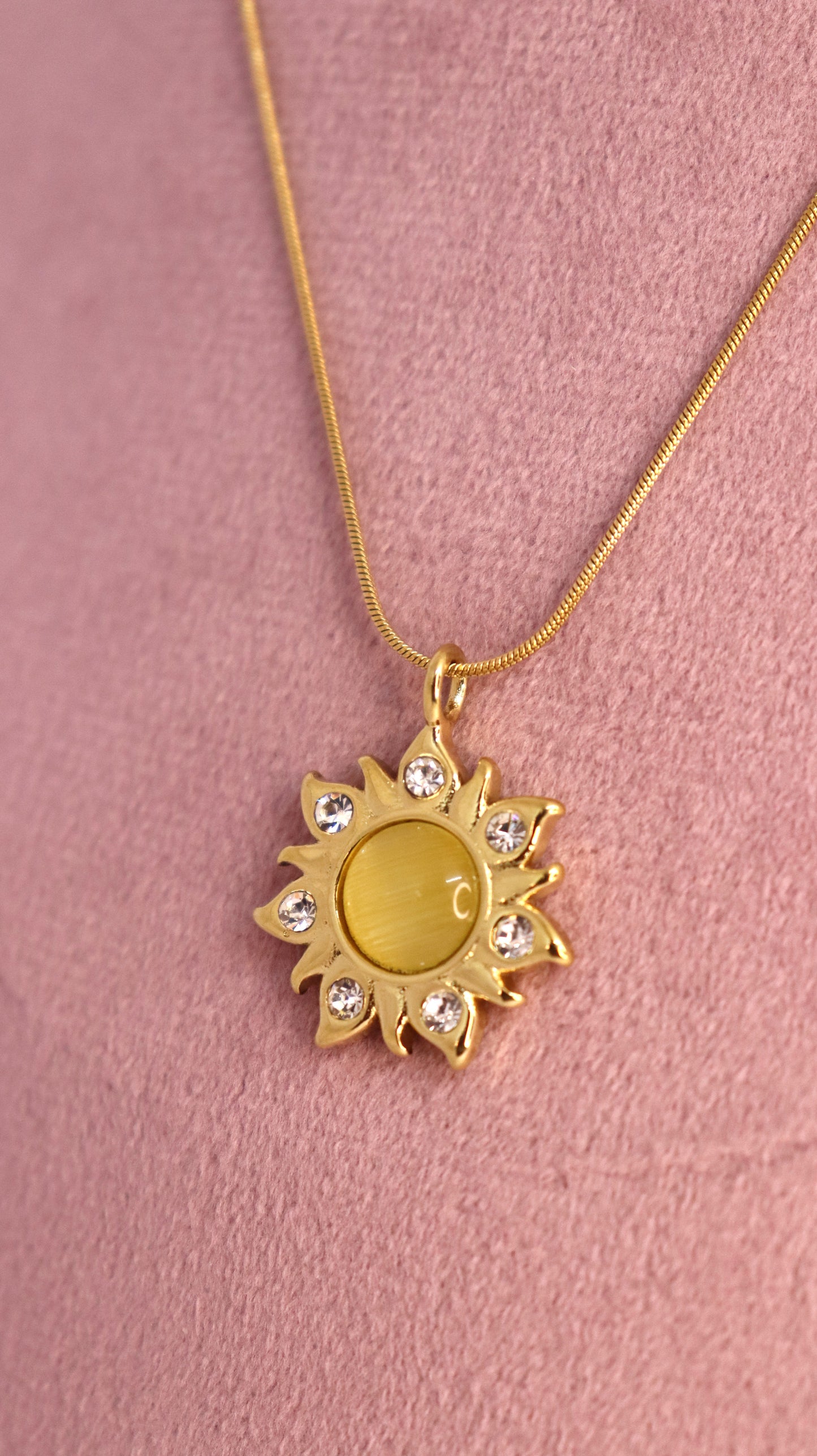 Golden Sunburst Necklace
