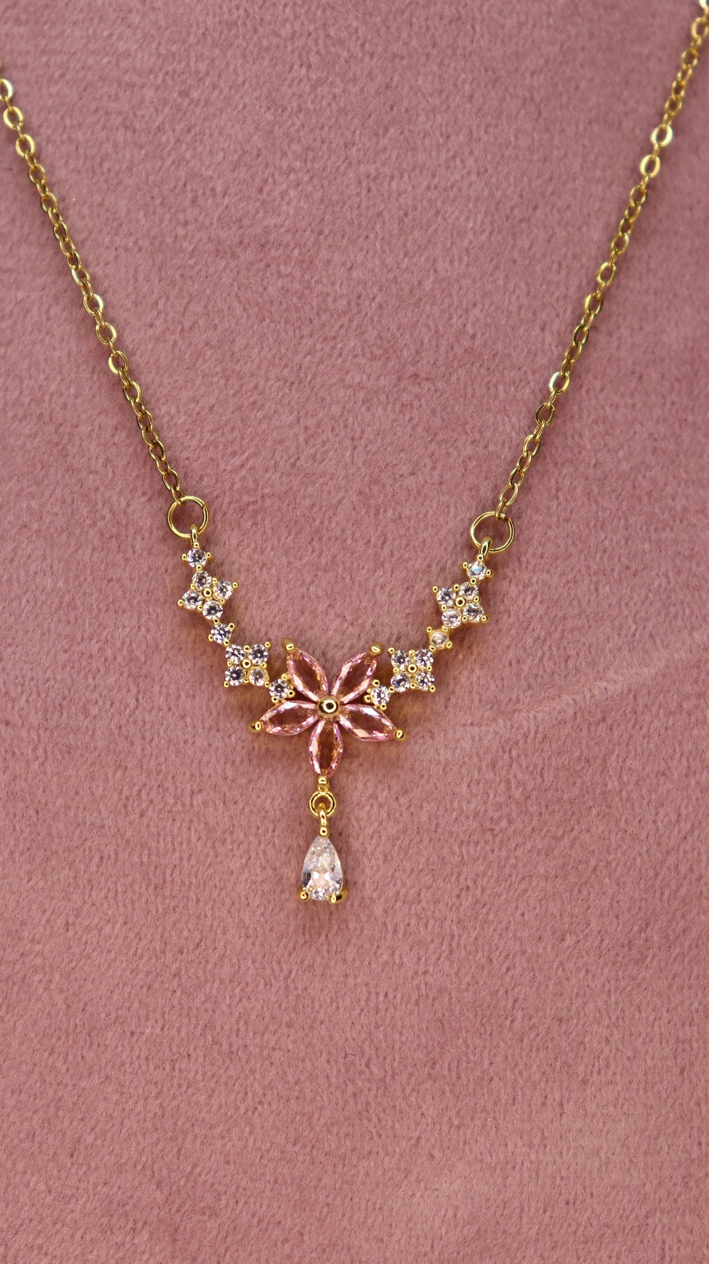 Pink Petal Grace Necklace
