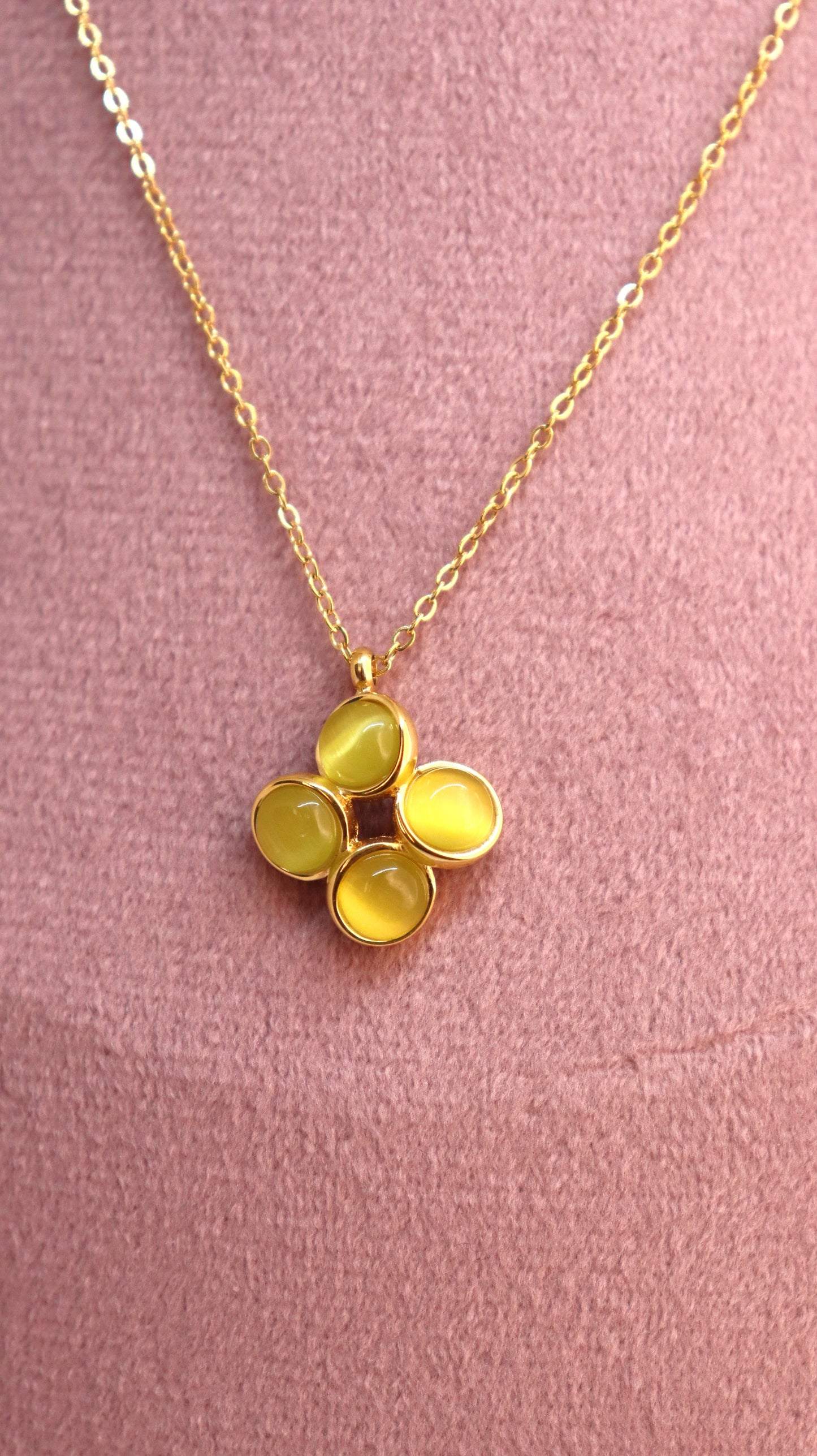 Golden Clover Necklace