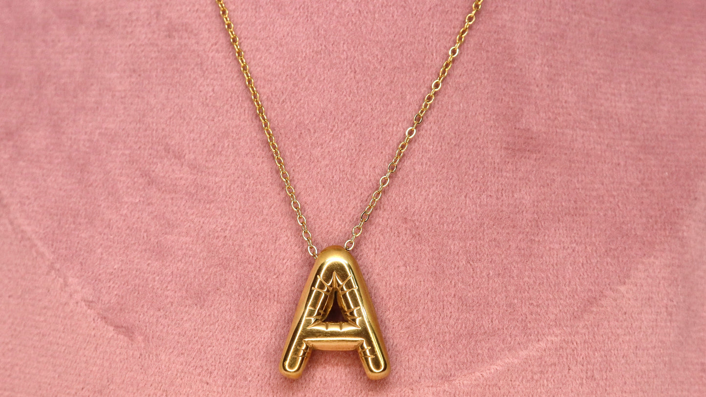 Bold A Necklace