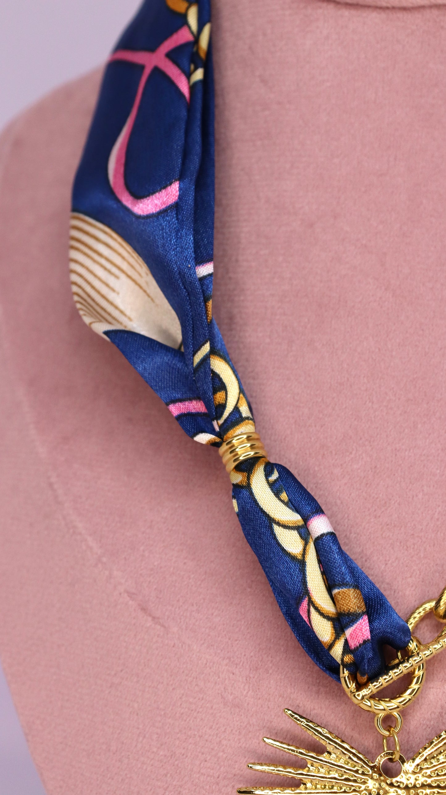 Sunburst Scarf Necklace