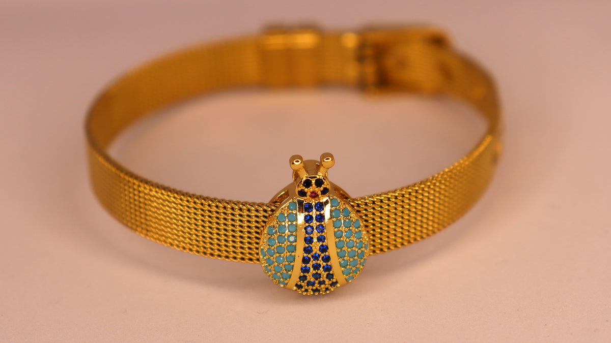 Jewel Beetle Stack ( Set of 3 bracelets )