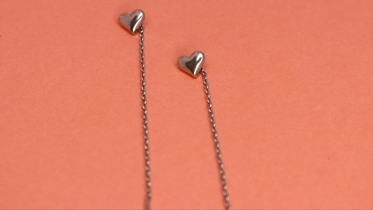 Silver Heart Earring