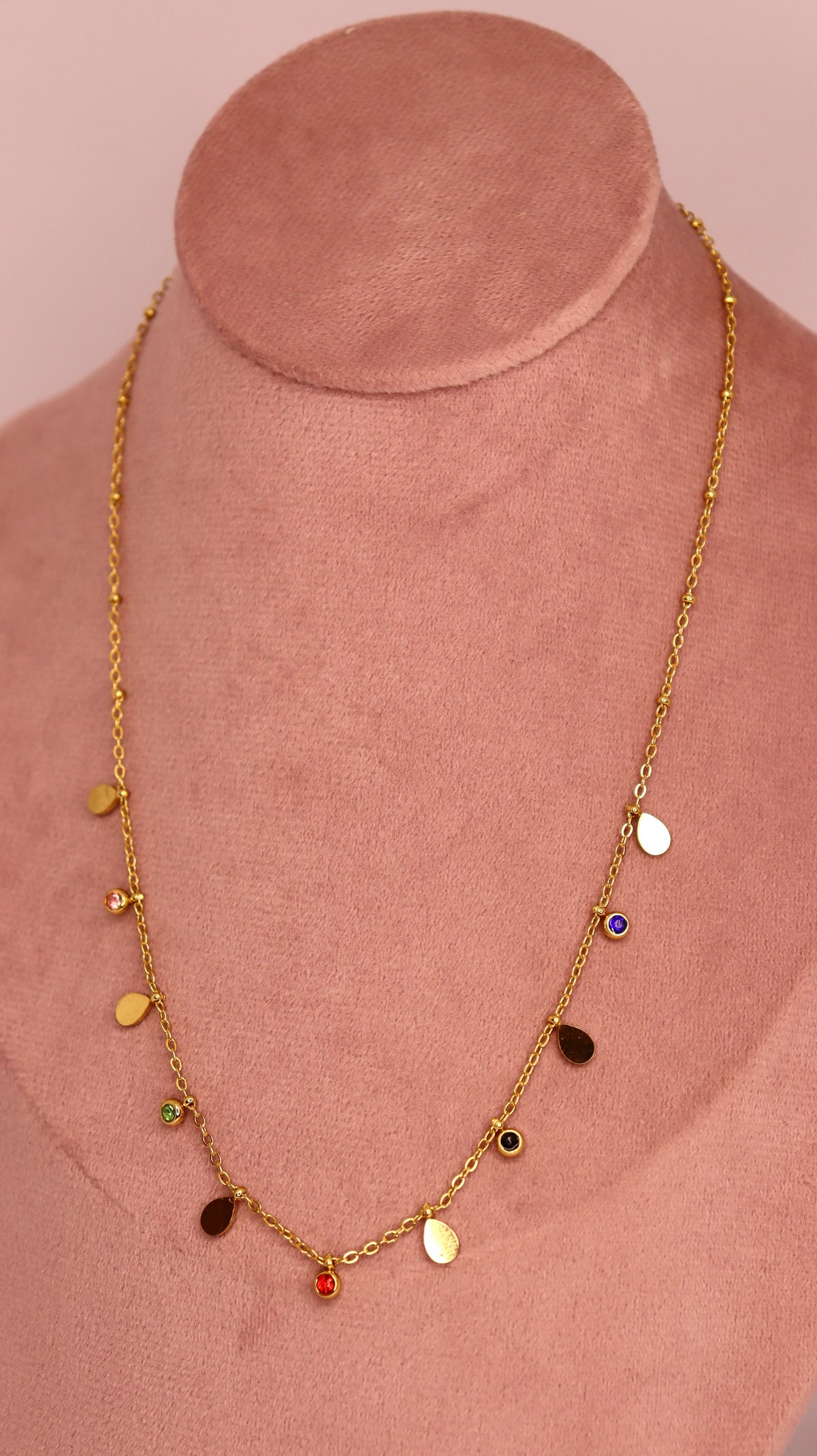 Jewel Cascade Necklace Stack (Set of 2 Necklaces)
