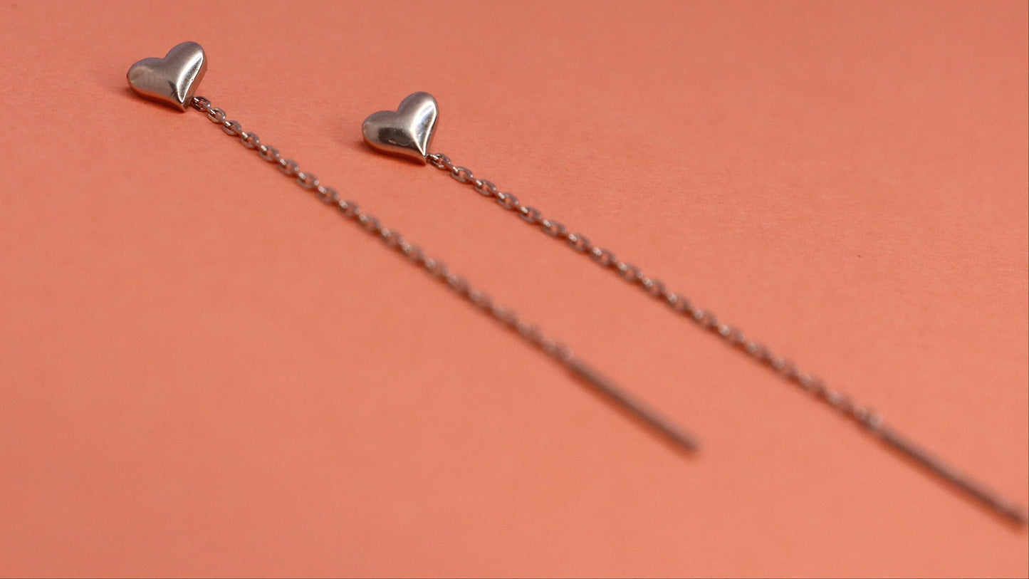 Silver Heart Earring