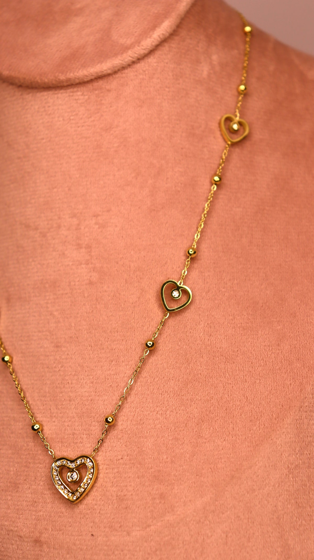 Forever Hearts Necklace Stack (Set of 2 Necklaces)