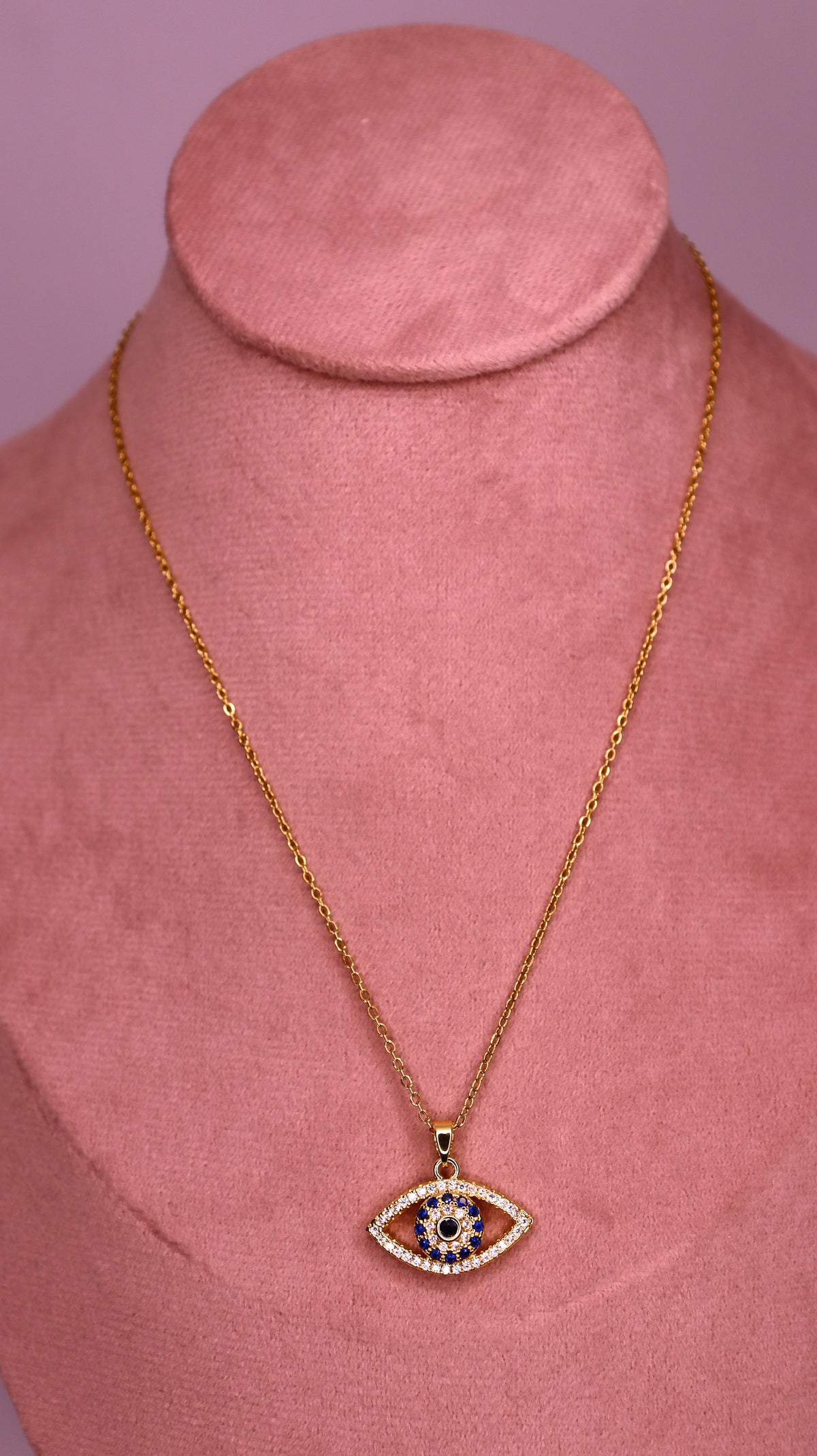 Evil Eye Glow Necklace Stack (Set of 2 Necklaces)
