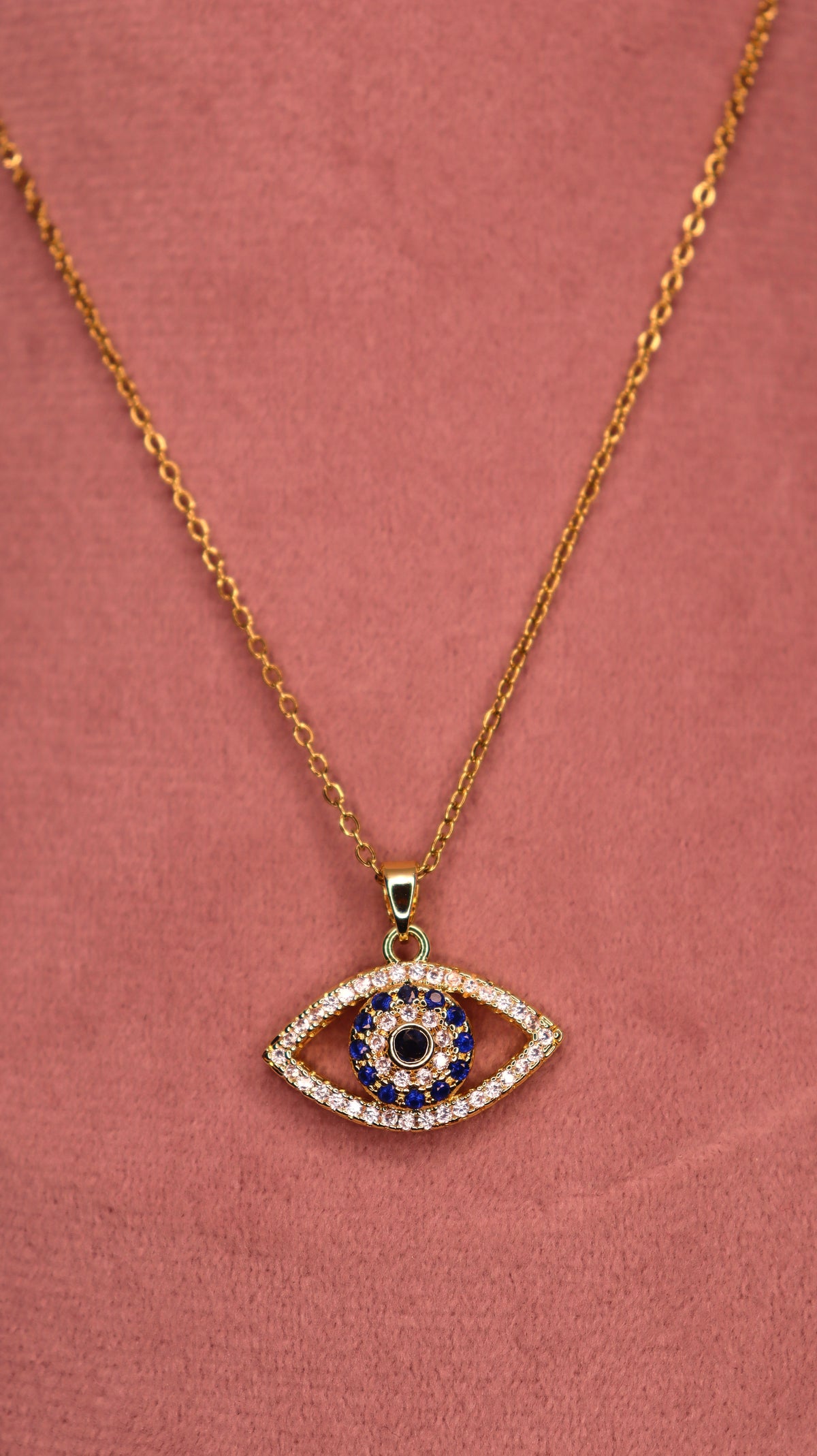 Evil Eye Glow Necklace Stack (Set of 2 Necklaces)