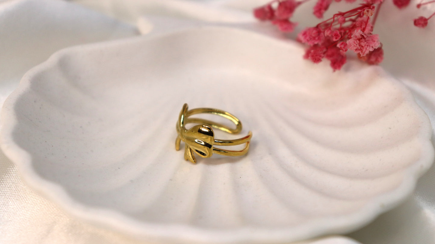 Golden Bow Ring