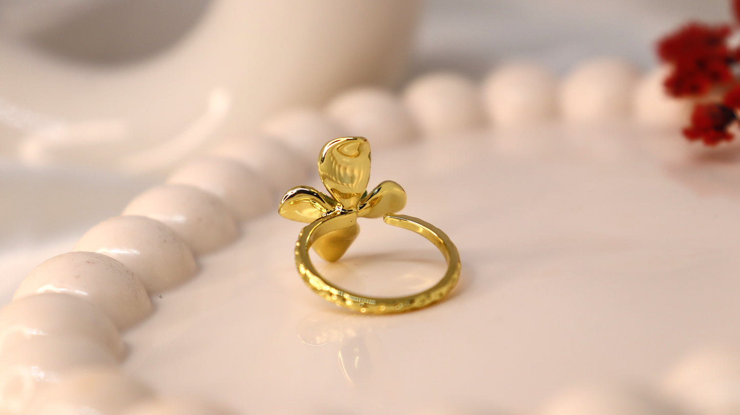 Petaline Enamel Ring