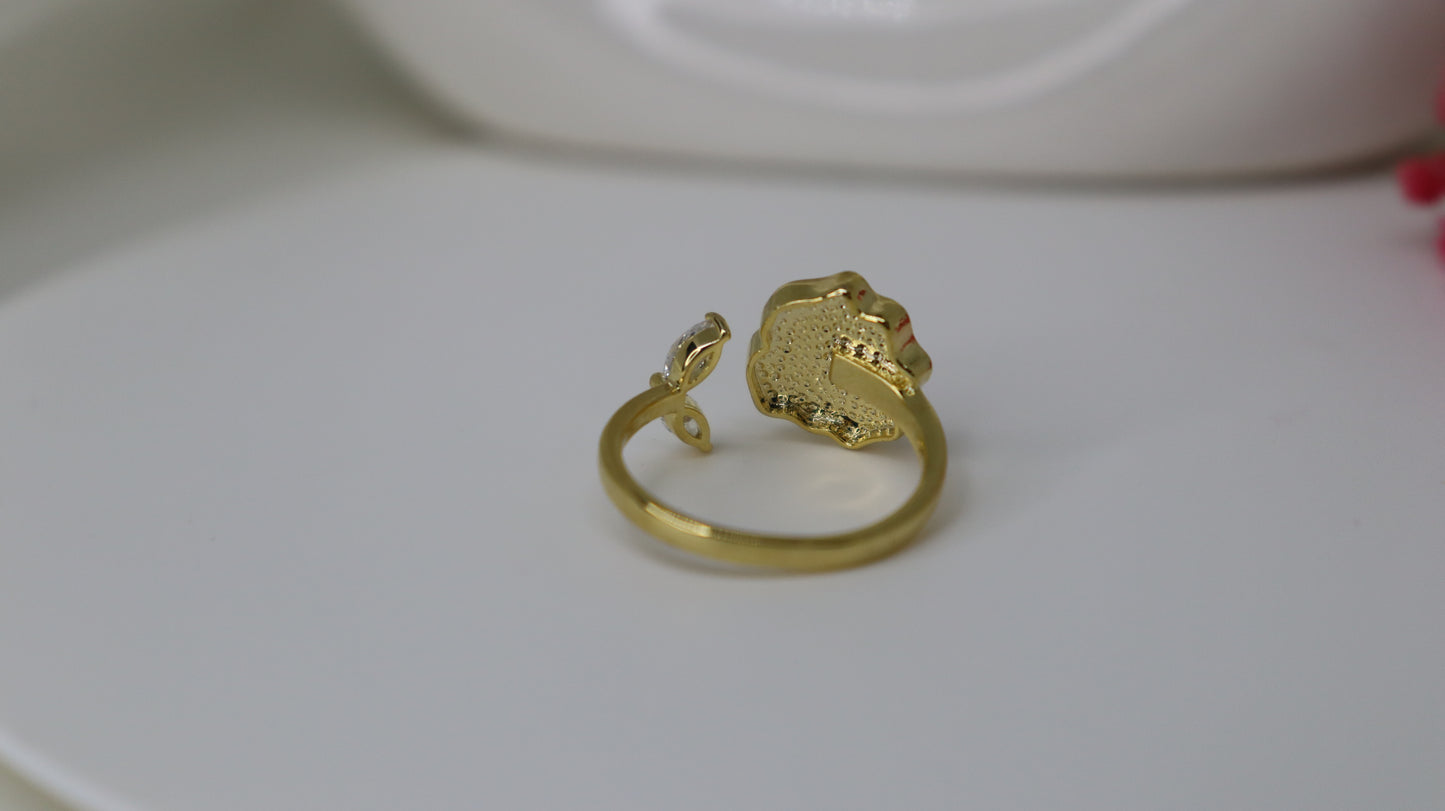 Rose & Stone Earring