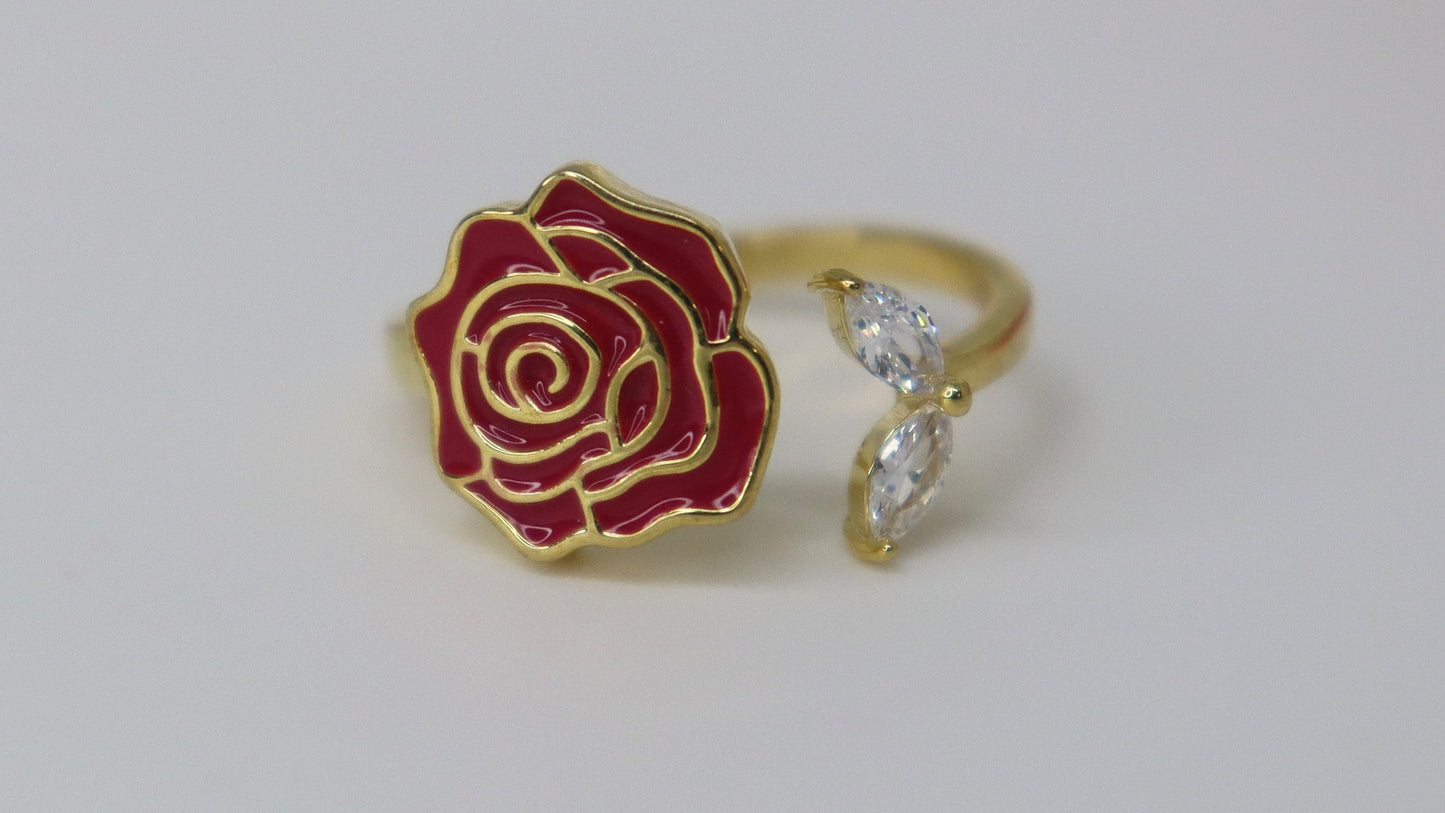 Rose & Stone Earring